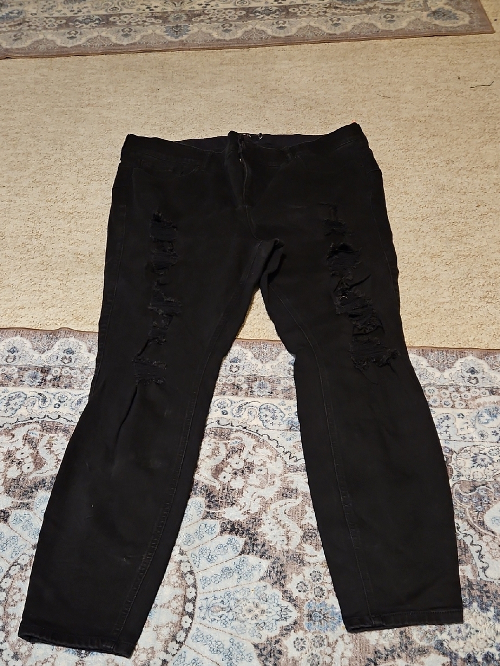 torrid Black Ripped Skinny Jeans